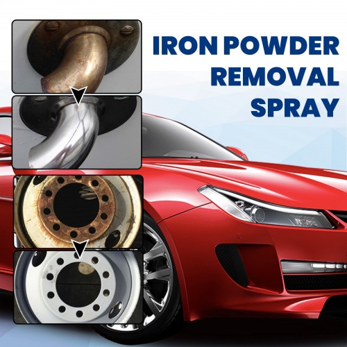 HOMONTH Car Rust Removal Spray, Iron Powder Remover, Multi-functional Car Rust Remover Spray Metal Surface Chrome Paint Car Maintenance Cleaning Tool 120ml